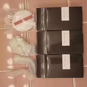 Shower Caps and Vanity Kit
